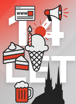 Oslavujeme 14 let v digitálu aneb slunce, Brno, zmrzlina