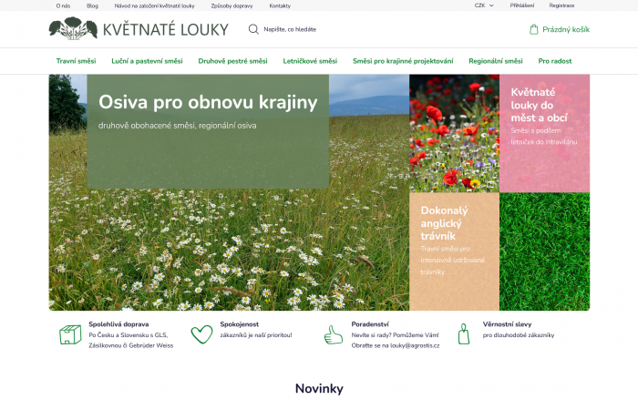 Nový e-shop pro Květnaté louky