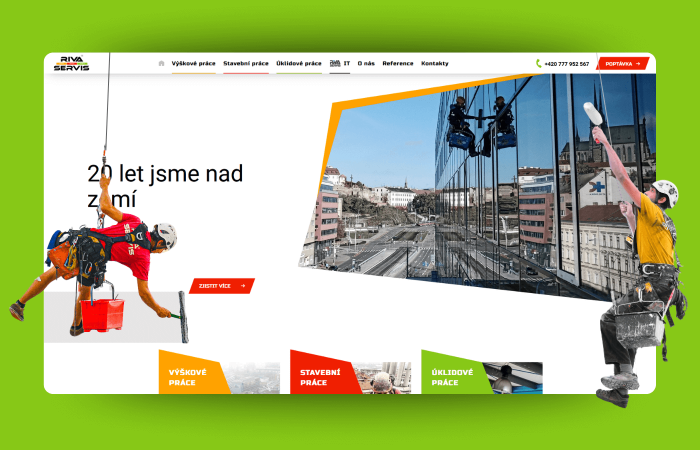 Redesign webu Riva Servis