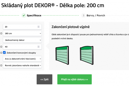 Betoneshop.cz: tvorba e-shopu na míru pro Prefa Brno a.s. | Konfigurátor plotů pomáhá zákazníkům Beton E-shopu v průběhu celého procesu i doplňujícími poznámkami a infoboxy