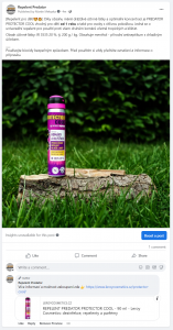 Full service online marketingu – Repelent Predator | Jednoduchá produktová fotka, z níž ale repelent Predator takřka vystupuje díky úpravě v grafickém nástroji