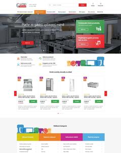 E-shop Gastro Novotný: Redesign živého e-shopu na Shoptetu | Grafický návrh připravený na implementaci